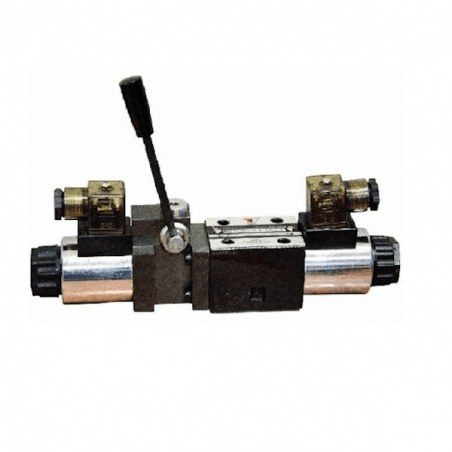 12 VDC solenoid valve NG6 with open center lever H Trale - 1
