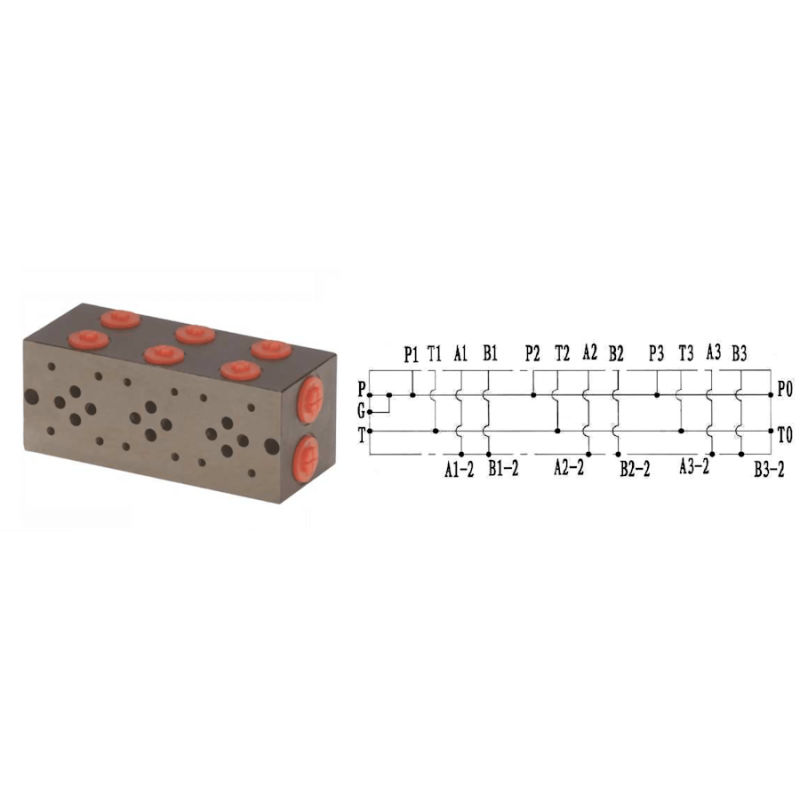 Embase pour 8 electro NG6 - 3/8 - Parallèle - Sans limiteur PF8PLH 345,55 €