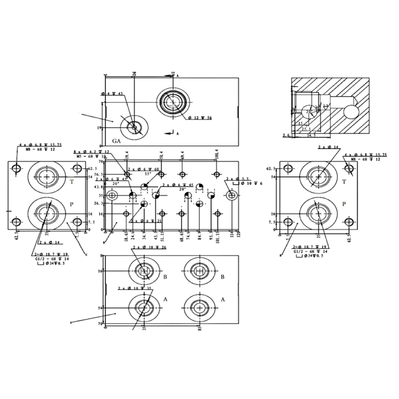 Embase pour 4 electro NG6 - 3/8 - Série et Tandem - Avec limiteur PF4SLCL180H 218,78 €