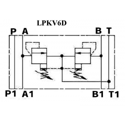 Limiteur de pression en A et B - sur embase Cetop 3 - 0/315 bar LPKV6D315H 76,32 €