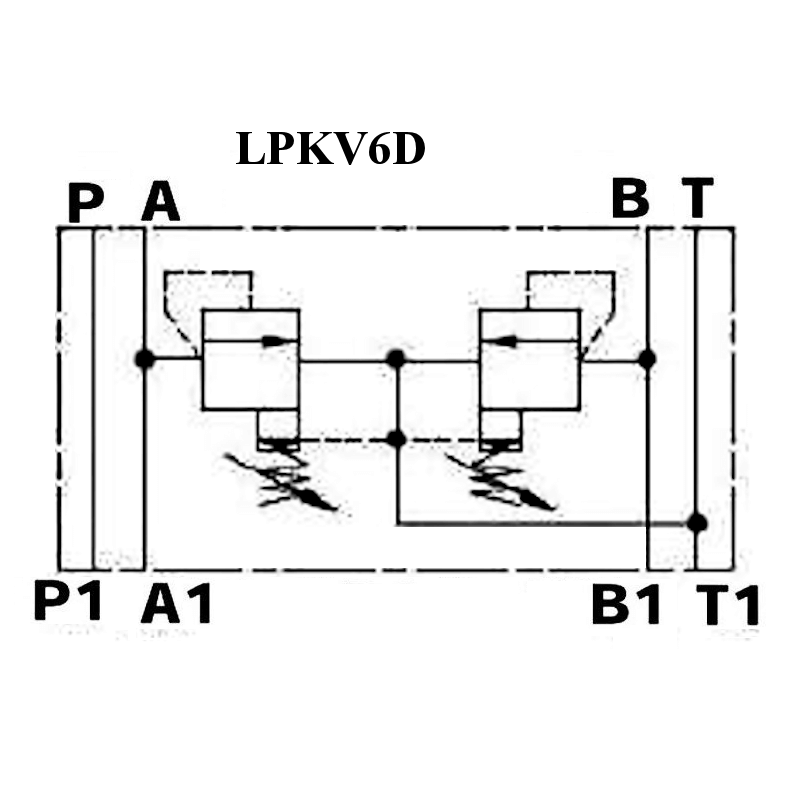 Limiteur de pression en A et B - sur embase Cetop 3 - 0/315 bar Trale - 2