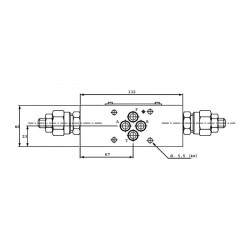 Limiteur de pression en B - sur embase Cetop 3 - 0/315 bar Trale - 4