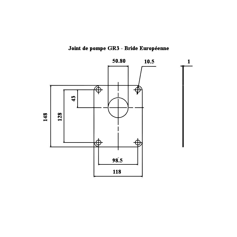 Joint pour pompe à engrenages GR3 - C 50.8 JPGR3EU 7,82 €