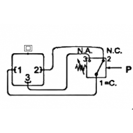 Single contact pressure switches - N.O. and N.C. - Adjustable - Maximum pressure 25 Bar - Range : 1 to 10 bar.