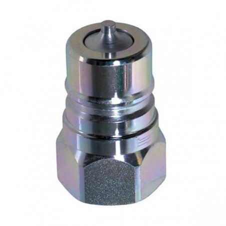 Hydraulic male coupling - 1/4 BSP - ISO A - Flow 12 to 17 L/mn - PS 350 Bar A800104 € 6.49