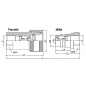 Coupleur hydraulique ISO A - Male - UNF 3/4 - Débit 45 à 90 L/mn -  PS 250 Bar