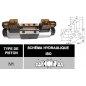 electro distributeur hydraulique monostable- NG10 - 4/3 CENTRE FERME - 220 CAH - N1