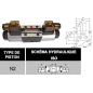 electro distributeur monostable - D-E - NG 10 - P sur T - A et B fermé - 12 VDC - N 2