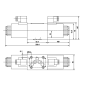 electro distributeur monostable - D-E - NG 10 - P sur T - A et B fermé - 12 VDC - N 2