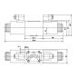 electro distributeur hydraulique monostable- NG10 - 4/3 CENTRE FERME - 110 CAH - N1