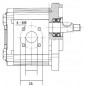 Pompe hydraulique LAMBORGHINI - Relevage - Droite - 8 CC - Cone 1:5