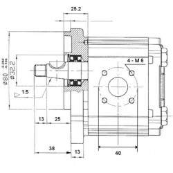 Pompe hydraulique LAMBORGHINI - Relevage - Droite - 8 CC - Cone 1:5 LAMBORGHINI1000 168,29 €