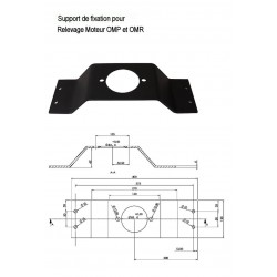 2-hole mounting bracket for OMP and OMR motor lifts