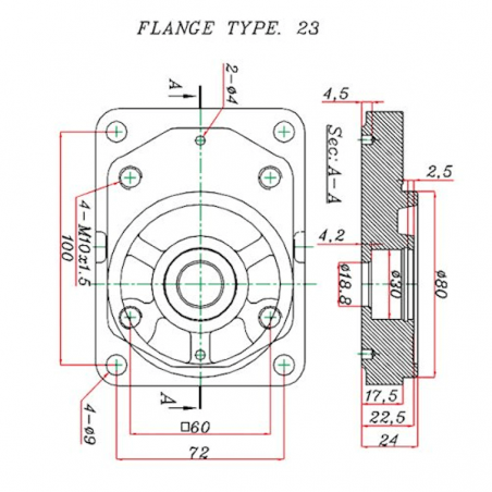 BOBARD auxiliary pump - RIGHT - 12.0 CC - BOSCH BRIDE