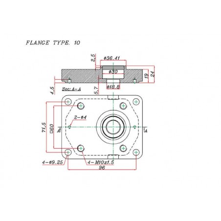 Pompe hydraulique SOMECA - DROITE - 12 CC