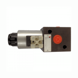 Hydraulic selector - 3 WAYS - 1/2 BSP - 80 L/MN - 24 V DC. Trale - 1