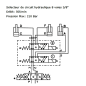 SELECTEUR CETOP 3 -8 VOIES - 3/8 BSP-50 L/MN- 210 B - 12 VDC