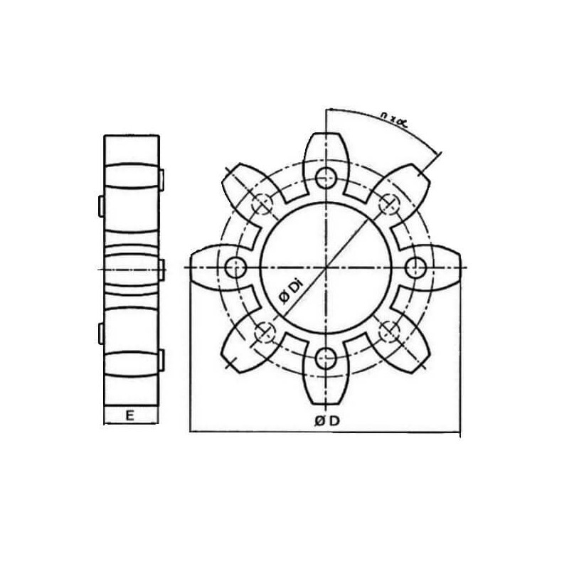 DN 18 X 40 - EP : 15 - 6 BRANCHES - 87 Sh EGE0 6,61 €