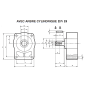 Contre palier - GR1- ARBRE CYLINDRIQUE DN 18 *