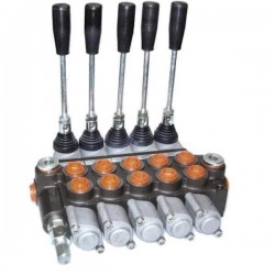 DM 40 valves - D.E - A1/A1/A1/A1/A1 - 40 L/mn - 250 bar - 3/8 BSP - 5 Levers - Pressure Limiter  - 1