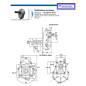 Multiplicateur/Pompe GR2 - R 1:3.5 - Pompe 23 cc - 43 L/MN  - Arbre male 3/8 6 dents.