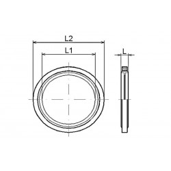 BS14 Metric self-centering gasket - for M14 fitting