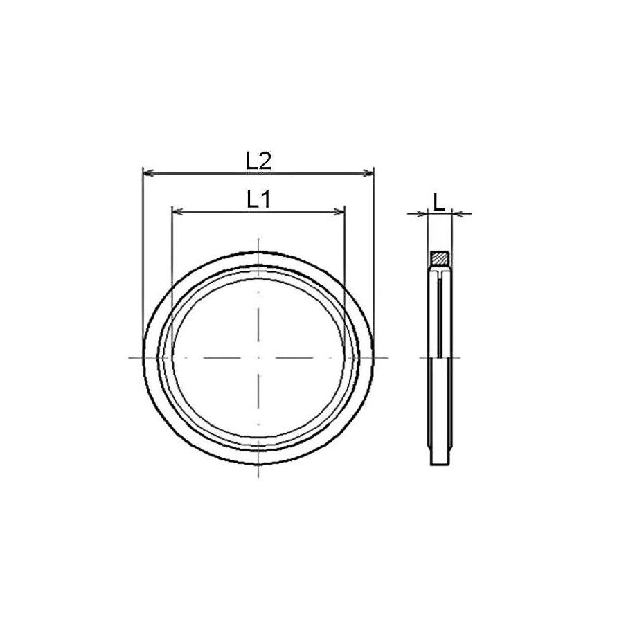 Gasket BS 3/8 BSP self-centering ring - for 3/8 BSP connection