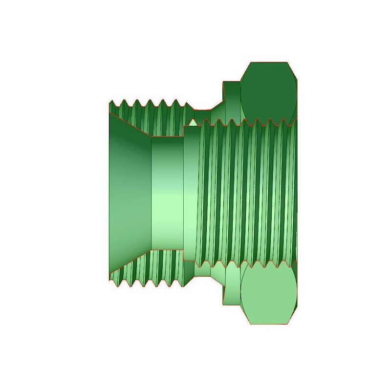 Réducteur M-F - MBSPCT 1" x FG 3/4 BSP - Cône 60°.  - 2