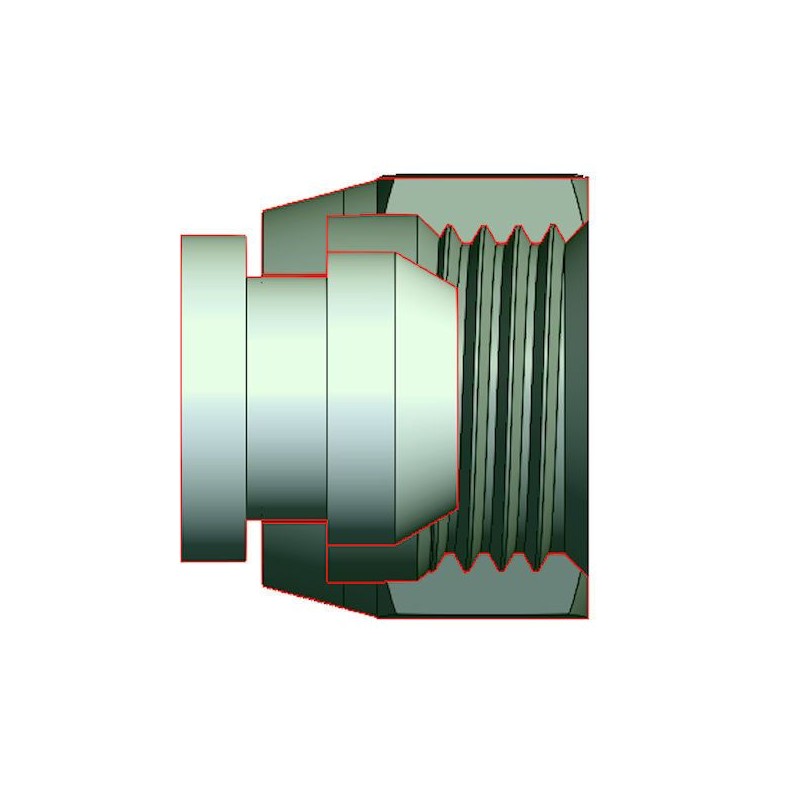 Bouchon femelle - raccord TBSP 3/4 - Cône 60  - 2