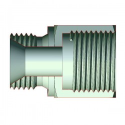 Prolongateur 56 mm M-F - MBSPCT 1/4 cone 60° x FG 1/4 BSP