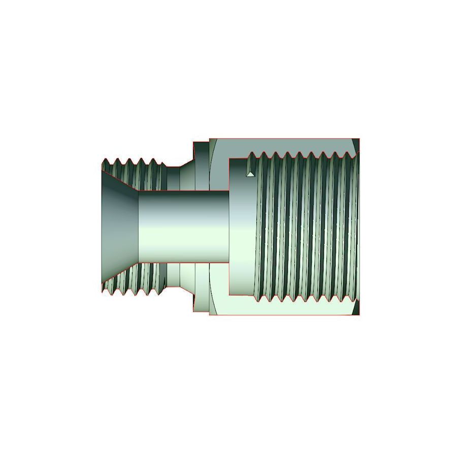 Prolongateur 44 mm M-F - MBSPCT 3/8 cone 60° x FG 3/8 BSP