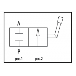 HP 2-way ball valve - 1/2 BSP - PS 500 Bar