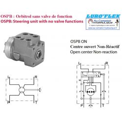 Moteur hydraulique OSPB-ON 125 cc-centre ouvert sans valve - 1/2 BSP - Orbitrol