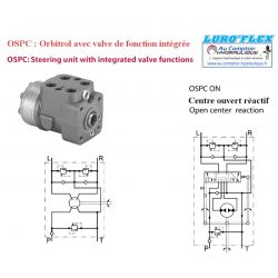 Hydraulic motor OSPC-ON 100 cc-open center with valve - 1/2 BSP - Orbitrol
