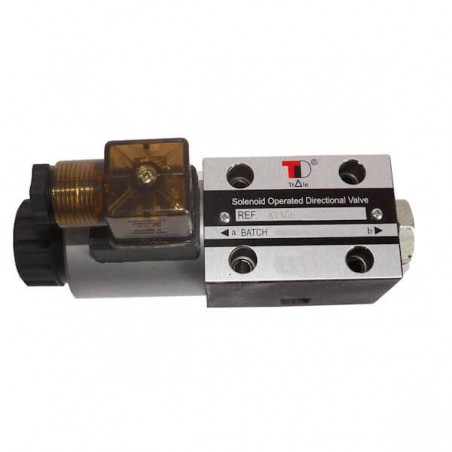 220 VAC monostable solenoid valve - NG6 - 4-2 - P on A - B on T - N51B. Trale - 1