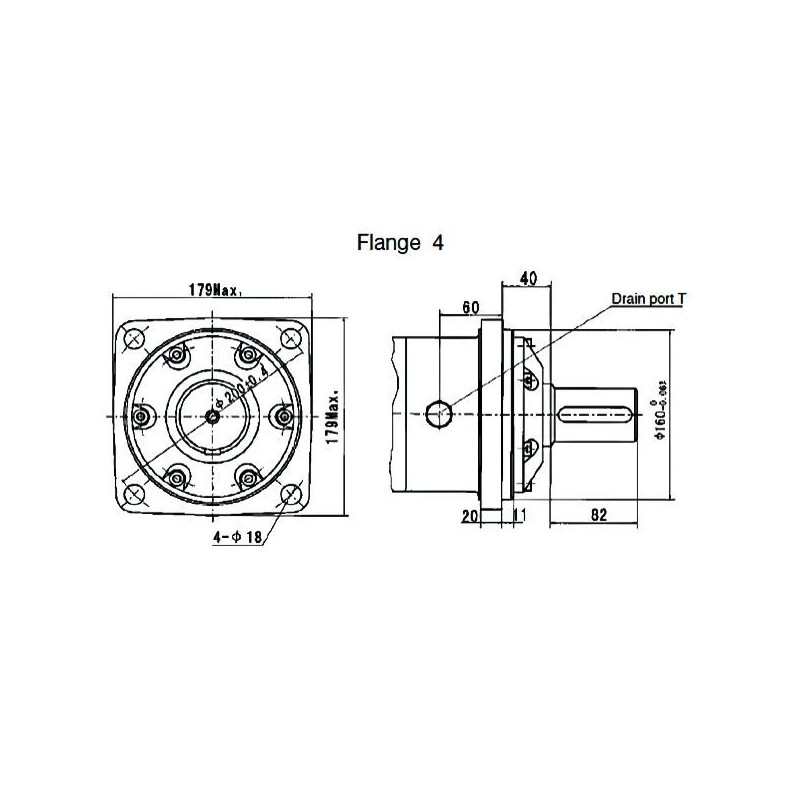 Moteur arbre 50 MM VNKV1000 4ADS - OMV1000  - 2