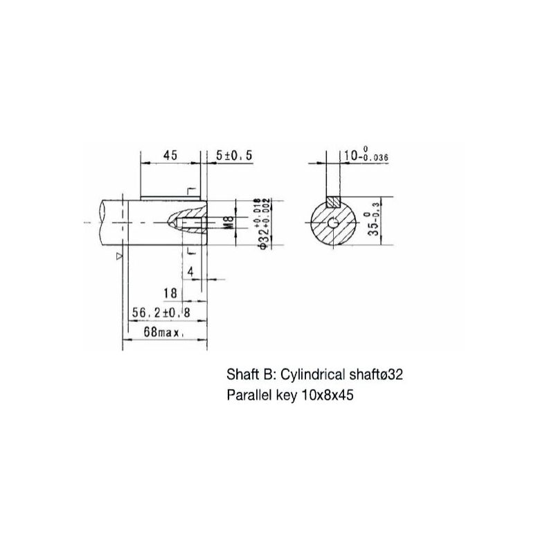 Moteur hydraulique OMP80 - arbre 32 mm - VNKP80 2BDSN 