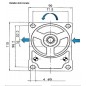 Pompe hydraulique A ENGRENAGE GR2 - GAUCHE - 04.0 CC - BRIDE EUROPEENNE