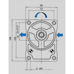Pompe hydraulique GR2 - GAUCHE - 12.0 CC - BRIDE BOSCH BTD2120I04 160,43 €