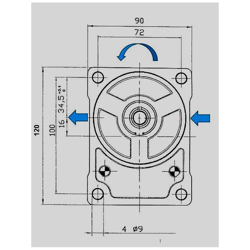 Pompe hydraulique GR2 - GAUCHE - 14.0 CC - BRIDE BOSCH BTD2140I04 193,64 €