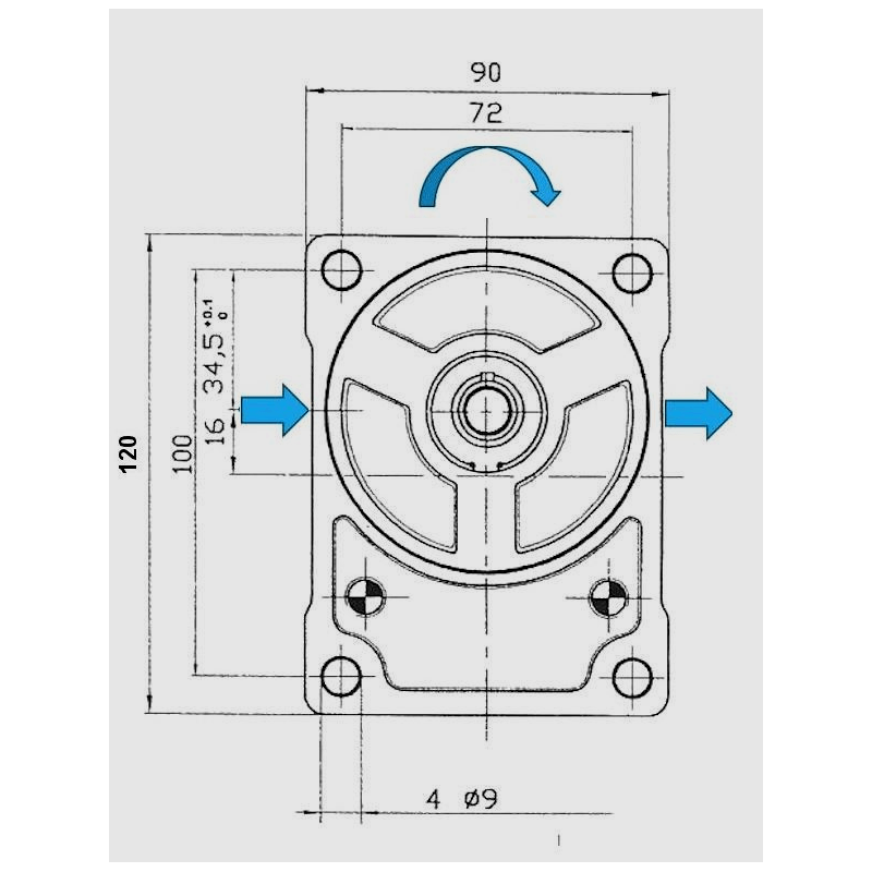 Pompe hydraulique GR2 - DROITE - 25.0 CC - BRIDE BOSCH BTD2250D04 176,03 €
