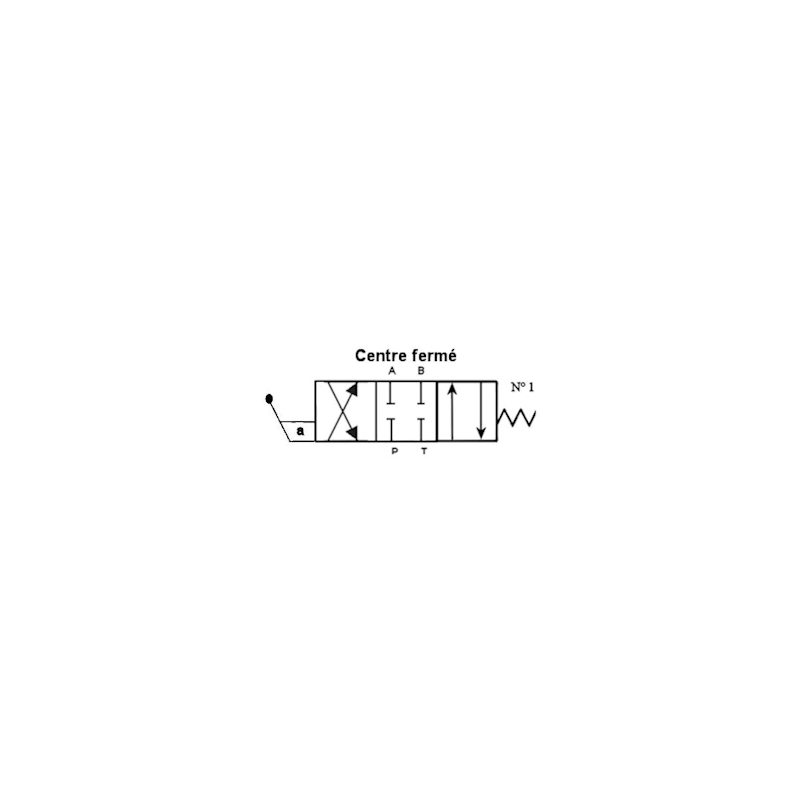 Distributeur a levier - NG 6 - 4-3 - CENTRE FERME - N1 Trale - 2