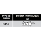 electrodistributeur 220 VAC monostable - NG6 - 3/2 - P vers A - B et T Fermé - N41A.