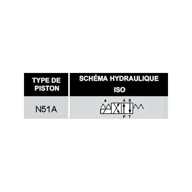 electrodistributeu 12 VDC monostable - NG6 - 4-2 - P sur A - B sur T - N 51A. Trale - 2