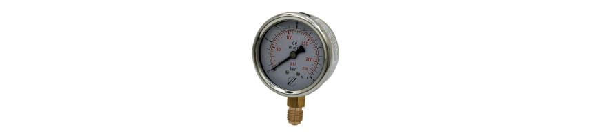 Vertical pressure gauge DN 63 with oil bath - Au Comptoir Hydraulique