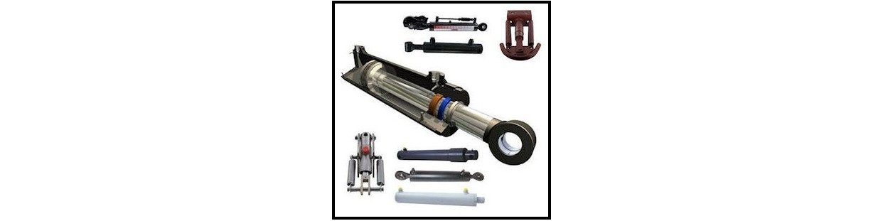 Double or single acting hydraulic cylinders