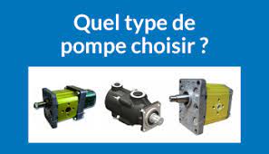 Les différents types de pompes hydrauliques