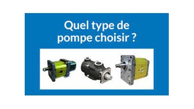 Les différents types de pompes hydrauliques